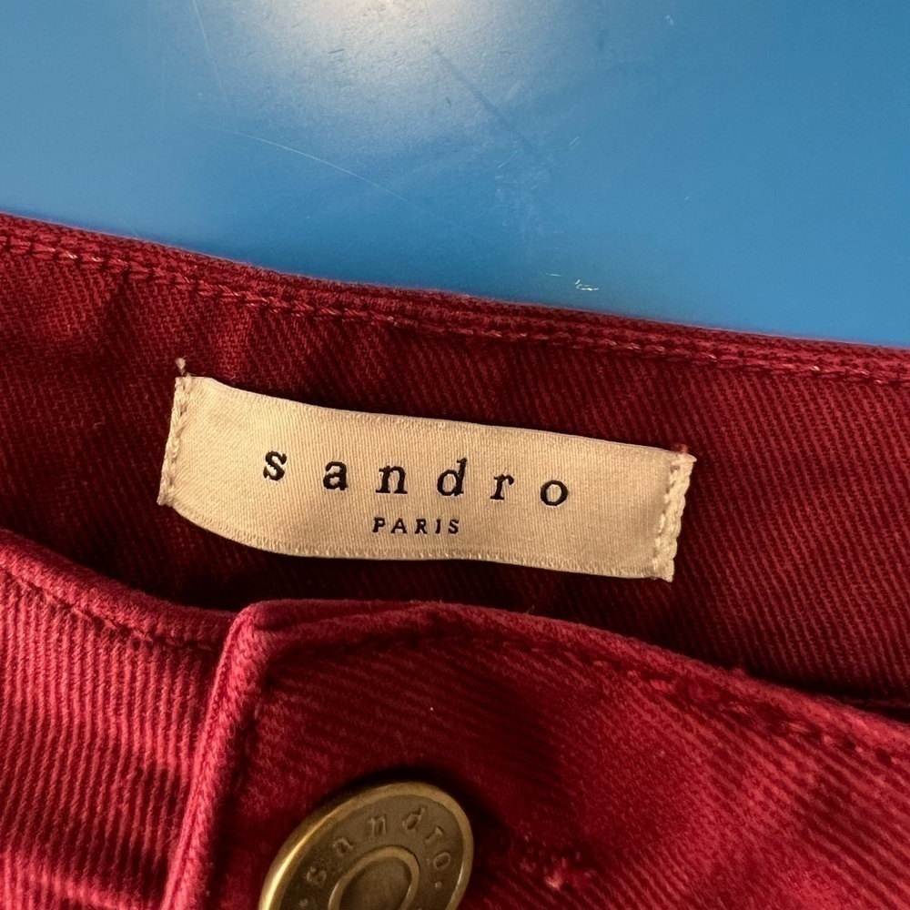 Sandro Pichi Studded High Waisted Shorts. Size 2/XS. Pristine Condition. - Picture 9 of 9